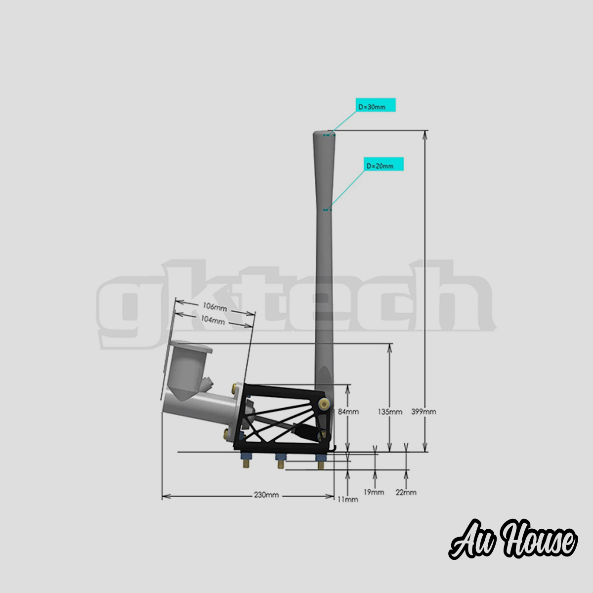 GKTECH V2 HYDRAULIC HANDBRAKE ASSEMBLY + HANDLE